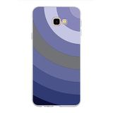 PrintiFy Samsung Galaxy J4 Plus ile Uyumlu Kapak Renk Cümbüşü D Lila Tasarımlı 1mm Fit Şeffaf Silikon Kılıf