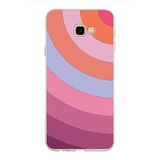 PrintiFy Samsung Galaxy J4 Plus ile Uyumlu Kapak Renk Cümbüşü F Pembe Tasarımlı 1mm Fit Şeffaf Silikon Kılıf