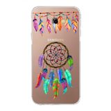 PrintiFy Samsung Galaxy J4+ Plus ile Uyumlu Nazar Boncuğu 6 Kamera Korumalı Şeffaf Silikon Kılıf