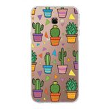 PrintiFy Samsung Galaxy J4+ Plus ile Uyumlu Water Color 4 Kamera Korumalı Şeffaf Kılıf
