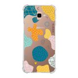 PrintiFy Samsung Galaxy J4 Plus Köşe Korumalı Antişok Kapak Grunge Tasarımlı Şeffaf Kılıf