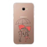 PrintiFy Samsung Galaxy J4 Plus Uyumlu Kamera Korumalı Kapak Aşk Tasarımlı Şeffaf Kılıf