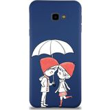 Printify Samsung Galaxy J4 Plus Uyumlu Lansman Kılıf Aşk Tasarımlı Içi Kadife Kapak-Lacivert