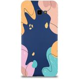 Printify Samsung Galaxy J4 Plus Uyumlu Lansman Kılıf Karışık Renkler Tasarımlı Içi Kadife Kapak-Lacivert