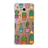 PrintiFy Samsung Galaxy J4+ Plus Uyumlu Water Color 4 Baskılı Şeffaf Köşe Korumalı Antişok Kılıf