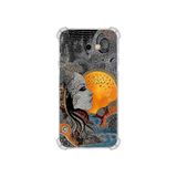 PrintiFy Samsung Galaxy J4core ile Uyumlu Simya Serisi Mozaik Tanrıça Tasarımlı Uv Baskılı Köşe Korumalı Antişok Kılıf