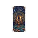 PrintiFy Samsung Galaxy J4plus ile Uyumlu Simya Serisi Kozmik Denge Tasarımlı Uv Baskılı Köşe Korumalı Antişok Kılıf
