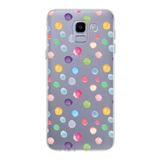 PrintiFy Samsung Galaxy J6 2018 ile Uyumlu 1mm Slim Fit Water Color 6 Baskılı Şeffaf Kılıf