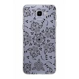 PrintiFy Samsung Galaxy J6 ile Uyumlu Kapak Nostalji Desen - B Tasarımlı 1mm Fit Şeffaf Silikon Kılıf