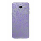 PrintiFy Samsung Galaxy J6 ile Uyumlu Kapak Nostalji Desen - D Tasarımlı 1mm Fit Şeffaf Silikon Kılıf