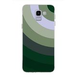 PrintiFy Samsung Galaxy J6 ile Uyumlu Kapak Renk Cümbüşü C Haki Tasarımlı 1mm Fit Şeffaf Silikon Kılıf