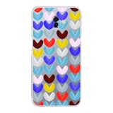 PrintiFy Samsung Galaxy J6 Plus 2018 ile Uyumlu 1mm Slim Fit Water Color 1 Baskılı Şeffaf Kılıf