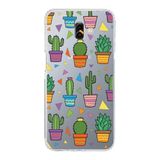 PrintiFy Samsung Galaxy J6 Plus 2018 ile Uyumlu 1mm Slim Fit Water Color 4 Baskılı Şeffaf Kılıf