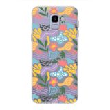 PrintiFy Samsung Galaxy J6 Plus ile Uyumlu Kapak Memphis Desen - 2 Tasarımlı 1mm Fit Şeffaf Silikon Kılıf