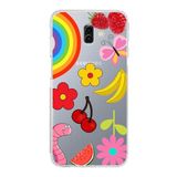 PrintiFy Samsung Galaxy J6+ Plus ile Uyumlu Water Color 5 Kamera Korumalı Şeffaf Kılıf