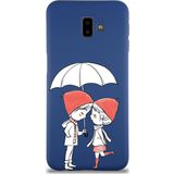 Printify Samsung Galaxy J6 Plus Uyumlu Lansman Kılıf Aşk Tasarımlı Içi Kadife Kapak-Lacivert