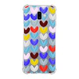 PrintiFy Samsung Galaxy J6+ Plus Uyumlu Water Color 1 Baskılı Şeffaf Köşe Korumalı Antişok Kılıf