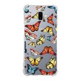 PrintiFy Samsung Galaxy J6+ Plus Uyumlu Water Color 2 Baskılı Şeffaf Köşe Korumalı Antişok Kılıf