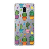 PrintiFy Samsung Galaxy J6+ Plus Uyumlu Water Color 4 Baskılı Şeffaf Köşe Korumalı Antişok Kılıf
