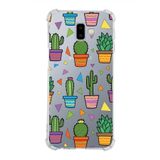PrintiFy Samsung Galaxy J6 Uyumlu Water Color 4 Baskılı Şeffaf Köşe Korumalı Antişok Kılıf