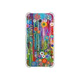 PrintiFy Samsung Galaxy J7 Core ile Uyumlu Düşlerin Dansı serisi Folklorik Bahçe Tasarımlı Uv Baskılı Köşe Korumalı Antişok Kılıf