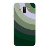 PrintiFy Samsung Galaxy J7 Duo ile Uyumlu Kapak Renk Cümbüşü C Haki Tasarımlı 1mm Fit Şeffaf Silikon Kılıf