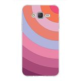 PrintiFy Samsung Galaxy J7 ile Uyumlu Kapak Renk Cümbüşü F Pembe Tasarımlı 1mm Fit Şeffaf Silikon Kılıf