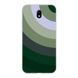 PrintiFy Samsung Galaxy J7 Pro ile Uyumlu Kapak Renk Cümbüşü C Haki Tasarımlı 1mm Fit Şeffaf Silikon Kılıf