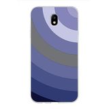 PrintiFy Samsung Galaxy J7 Pro ile Uyumlu Kapak Renk Cümbüşü D Lila Tasarımlı 1mm Fit Şeffaf Silikon Kılıf