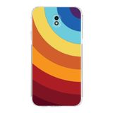PrintiFy Samsung Galaxy J7 Pro Uyumlu Kamera Korumalı Kapak Renk Cümbüşü A Tasarımlı Şeffaf Kılıf