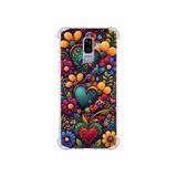 PrintiFy Samsung Galaxy J8 2018 ile Uyumlu Düşlerin Dansı serisi Çiçeklerin Dansı Tasarımlı Uv Baskılı Köşe Korumalı Antişok Kılıf