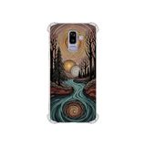 PrintiFy Samsung Galaxy J8 2018 ile Uyumlu Simya Serisi Girdaplar Tasarımlı Uv Baskılı Köşe Korumalı Antişok Kılıf