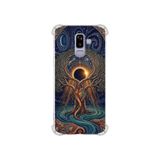 PrintiFy Samsung Galaxy J8 2018 ile Uyumlu Simya Serisi Kozmik Denge Tasarımlı Uv Baskılı Köşe Korumalı Antişok Kılıf