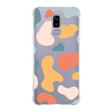 Printify Samsung Galaxy J8 (2018) Köşe Korumalı Antişok Kapak Geometrik Şekiller Tasarımlı Şeffaf Kılıf