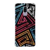 Printify Samsung Galaxy J8 (2018) Köşe Korumalı Antişok Kapak Grafiti Tasarımlı Şeffaf Kılıf