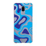 PrintiFy Samsung Galaxy J8 (2018) Köşe Korumalı Antişok Kapak Renkli Desen Tasarımlı Şeffaf Kılıf