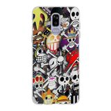 PrintiFy Samsung Galaxy J8 ile Uyumlu Kapak Anime Tasarımlı 1mm Fit Şeffaf Silikon Kılıf