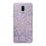 PrintiFy Samsung Galaxy J8 ile Uyumlu Kapak Nostalji Desen - C Tasarımlı 1mm Fit Şeffaf Silikon Kılıf