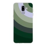 PrintiFy Samsung Galaxy J8 ile Uyumlu Kapak Renk Cümbüşü C Haki Tasarımlı 1mm Fit Şeffaf Silikon Kılıf