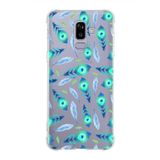 PrintiFy Samsung Galaxy J8 Uyumlu Nazar Boncuğu 3 Baskılı Şeffaf Köşe Korumalı Antişok Kılıf