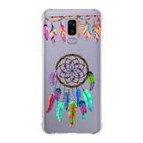 PrintiFy Samsung Galaxy J8 Uyumlu Nazar Boncuğu 6 Baskılı Şeffaf Köşe Korumalı Antişok Kılıf