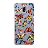 PrintiFy Samsung Galaxy J8 Uyumlu Water Color 2 Baskılı Şeffaf Köşe Korumalı Antişok Kılıf