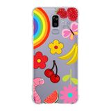 PrintiFy Samsung Galaxy J8 Uyumlu Water Color 5 Baskılı Şeffaf Köşe Korumalı Antişok Kılıf