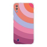 PrintiFy Samsung Galaxy M10 Uyumlu Kamera Korumalı Kapak Renk Cümbüşü F Tasarımlı Şeffaf Kılıf
