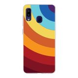 PrintiFy Samsung Galaxy M10s ile Uyumlu Kapak Renk Cümbüşü A Kırmızı Tasarımlı 1mm Fit Şeffaf Silikon Kılıf