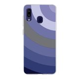 PrintiFy Samsung Galaxy M10s ile Uyumlu Kapak Renk Cümbüşü D Lila Tasarımlı 1mm Fit Şeffaf Silikon Kılıf