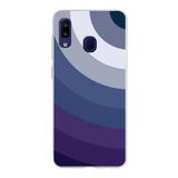 PrintiFy Samsung Galaxy M10s ile Uyumlu Kapak Renk Cümbüşü E Mavi Tasarımlı 1mm Fit Şeffaf Silikon Kılıf