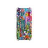 PrintiFy Samsung Galaxy M11 ile Uyumlu Düşlerin Dansı serisi Folklorik Bahçe Tasarımlı Uv Baskılı Köşe Korumalı Antişok Kılıf
