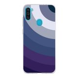 PrintiFy Samsung Galaxy M11 ile Uyumlu Kapak Renk Cümbüşü E Mavi Tasarımlı 1mm Fit Şeffaf Silikon Kılıf