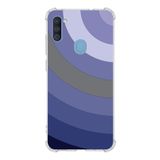 PrintiFy Samsung Galaxy M11 Uyumlu Köşe Korumalı Antişok Kapak Renk Cümbüşü Tasarımlı Şeffaf Kılıf
